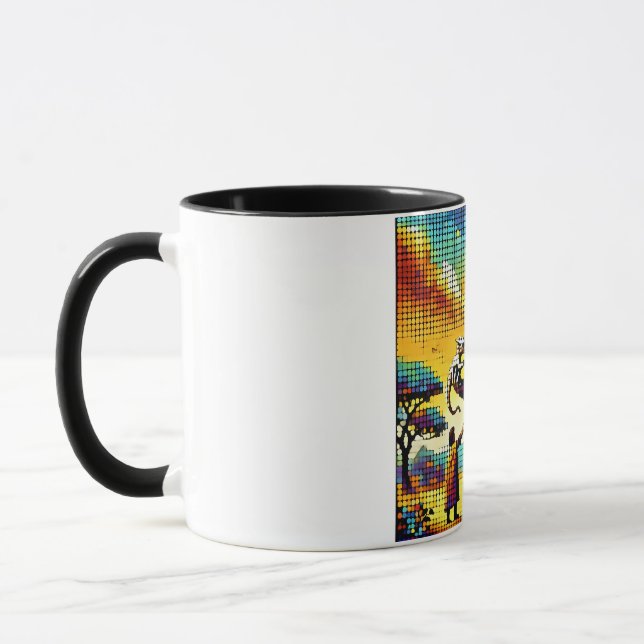 Caneca pixelated image of a dragon trainer (Esquerda)