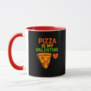 Caneca Pizza É Meu Namorados - Engraçado