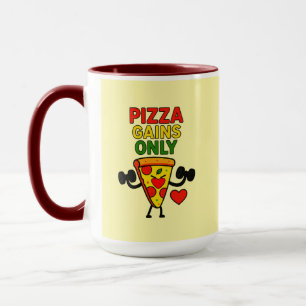Caneca Pizza ganha apenas - Humoricamente engraçado