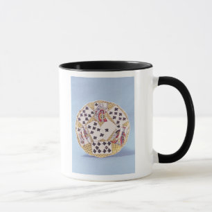 Caneca Placa decorada com um trompe - l ' oeil
