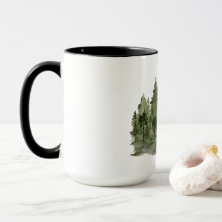 Caneca Plano de Sonho Faça Floresta Aquarela