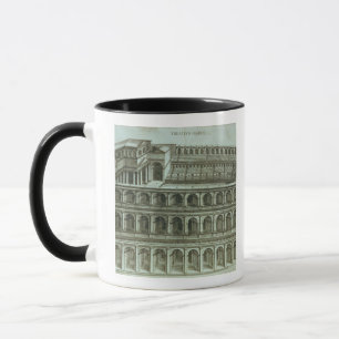 Caneca Plano do teatro de Marcellus, Roma, 1558 (engr