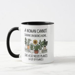 Caneca Planta Amante de Livros: Caneca de Café com