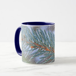 Caneca Planta de pinheiro - Fileira de Neve - Taça de Abó