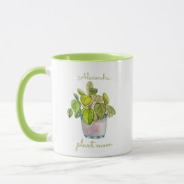 Caneca Planta Mãe Aquarela Plantas Domésticas Potentes Mu