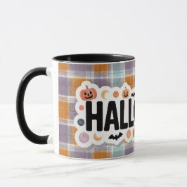Caneca Playful Halloween Plaid