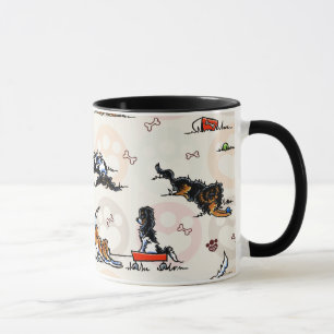 Caneca Playtime do filhote de cachorro dentro para um