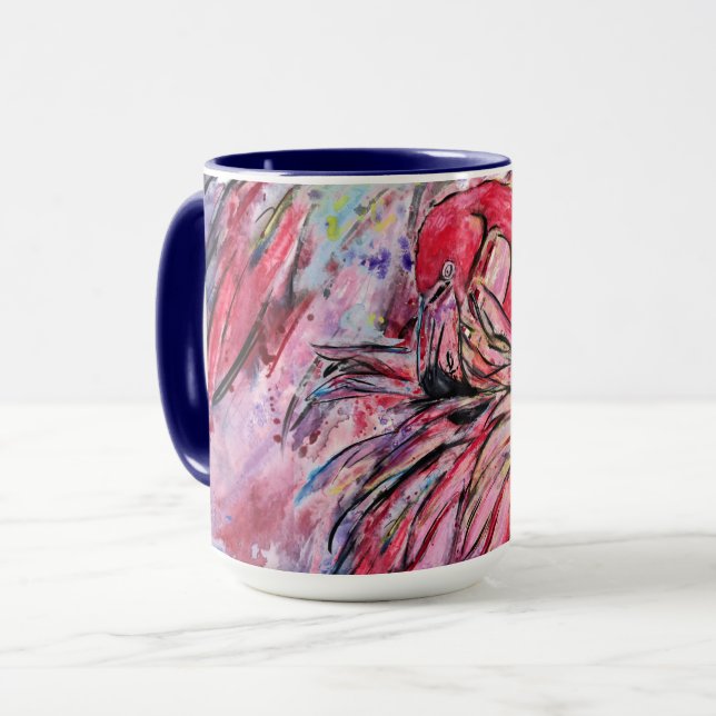 Caneca Plumes au rose (Frente Esquerda)