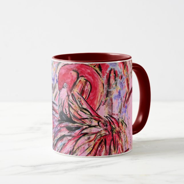 Caneca Plumes au rose (Frente Esquerda)