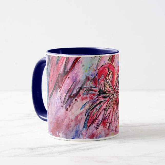 Caneca Plumes au rose (Frente Esquerda)