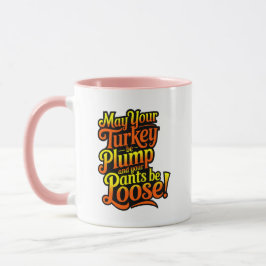 Caneca Plump Turkey, Cartoon Diva Turkey, Mug