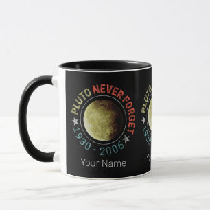 Caneca Plutão Nunca Esquece o Planeta de Vintagem 1930-20