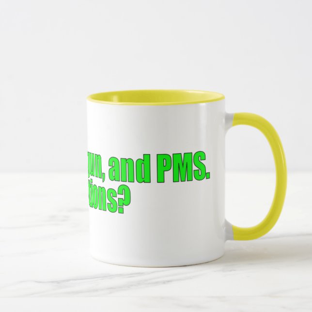 Caneca PMS, alguma pergunta? (Direita)
