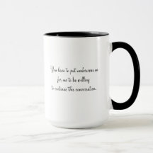 Pnha seu roupa interior sobre (a caneca)