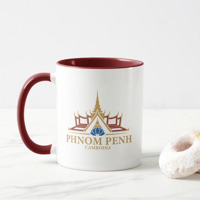 Caneca Pnom Pene Camboja Sudeste Asiático (Com Donut)