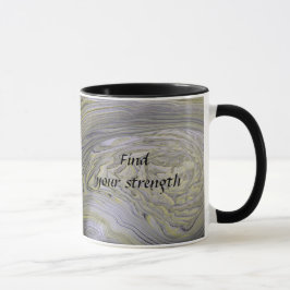 Caneca Pó de estilo de acrilato metálico