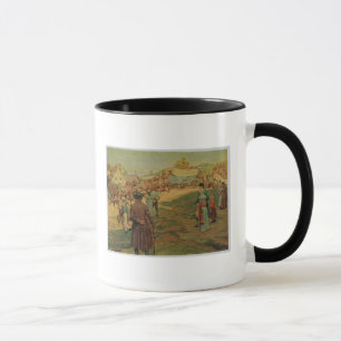 Caneca Pó do carregando a Perry no Lago Erie, 1911