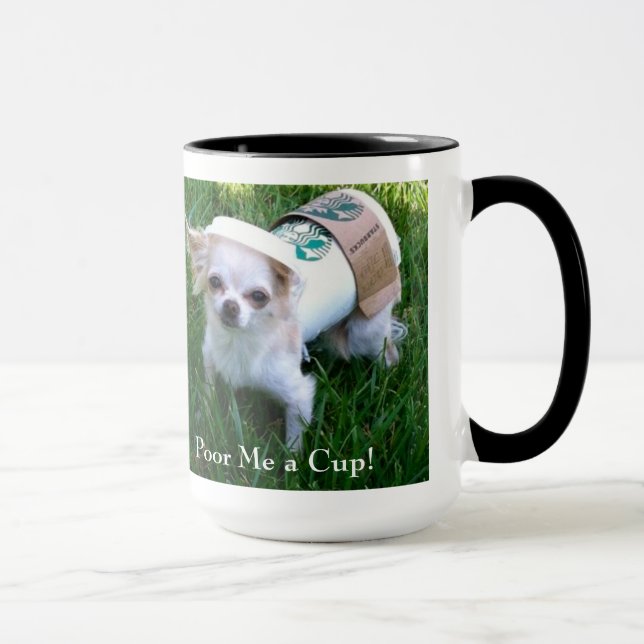 Caneca Pobres mim um copo (Direita)