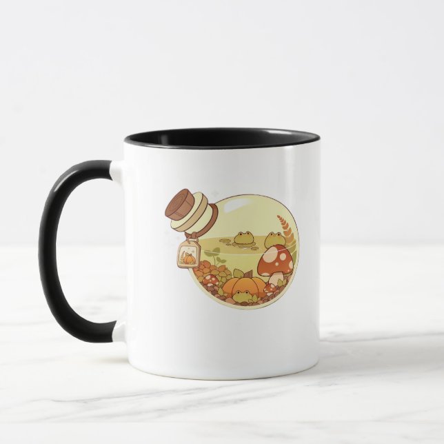 Caneca Poção de Outono Com Sapos Clássico (Esquerda)