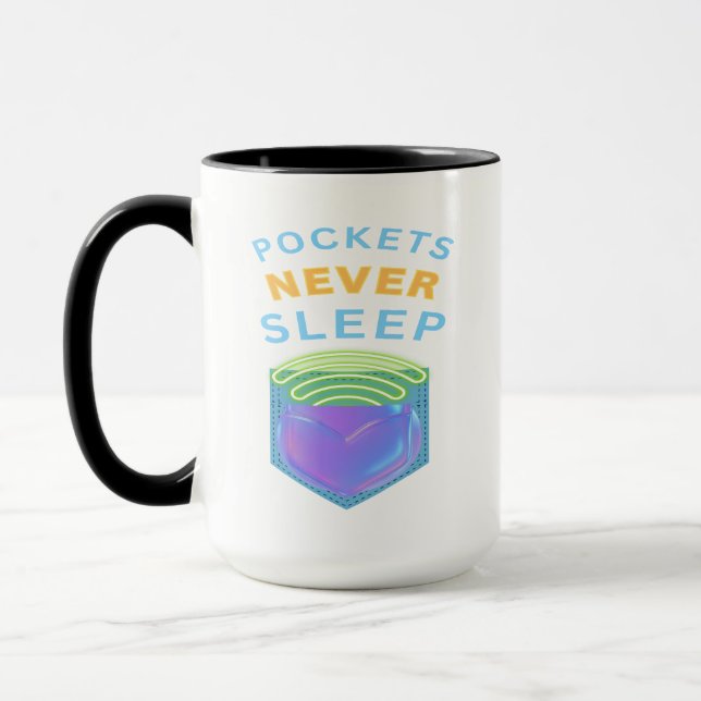 Caneca Pockets Never Sleep (Esquerda)