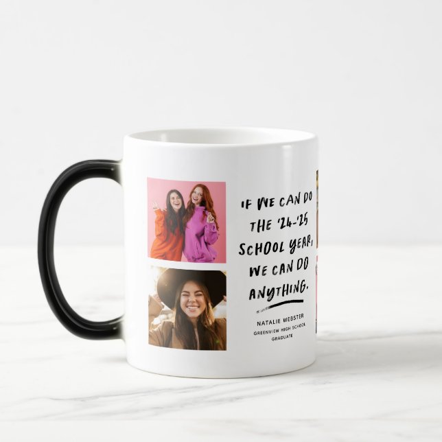 Caneca Podemos fazer qualquer coisa mais velho ano forman (Esquerda)