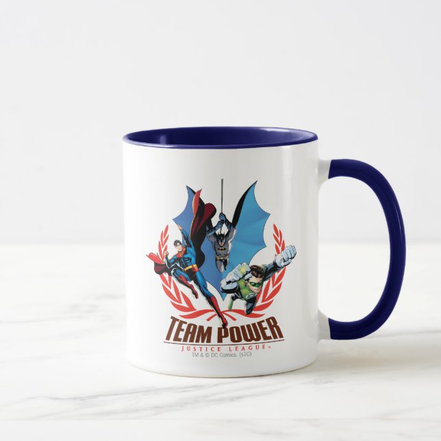 Caneca Poder da Equipe da Liga da Justiça (Direita)