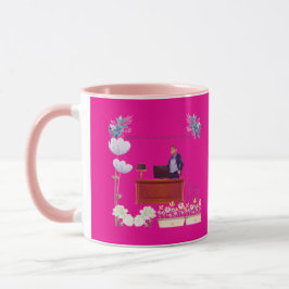 Caneca Poder de liderança rosa quente