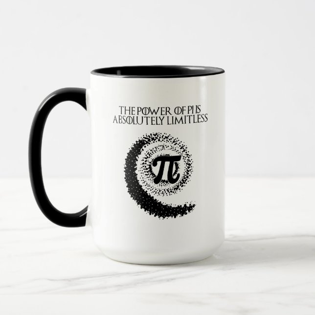 Caneca Poder Do Pi Absolutamente Ilimitado Design Math (Esquerda)