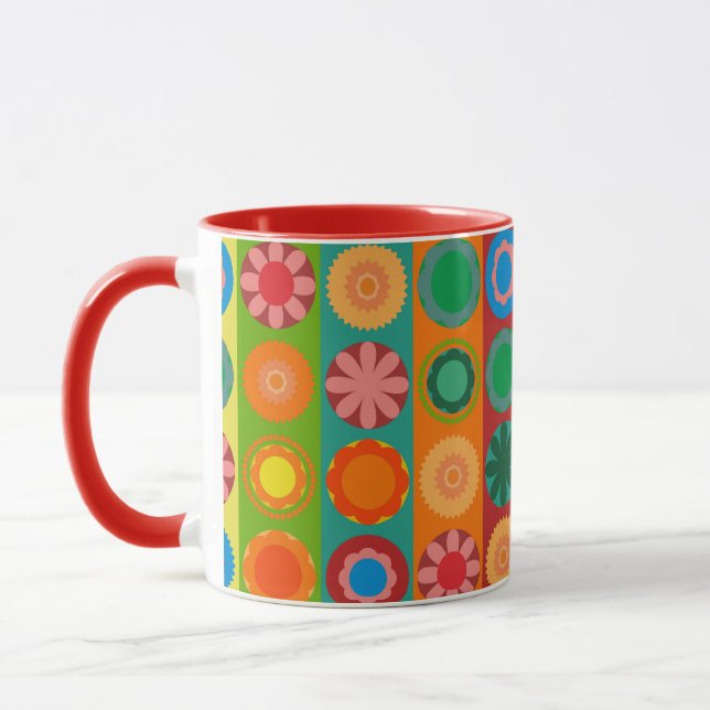 Caneca Poder Floral em Fileiras (Esquerda)