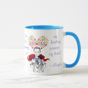 Caneca Poderes curas do amor - Megan o herói