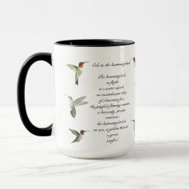 Caneca Poema de Pablo Neruda Hummingbird