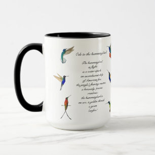 Caneca Poema de Pablo Neruda Hummingbird