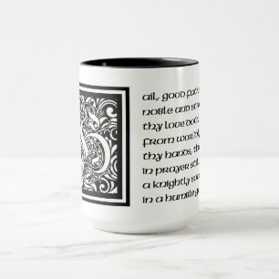 Caneca Poema do Estilo Medieval para um Pai Nobre