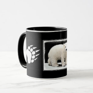 Caneca Polar Bear Cub Painting - Arte Original