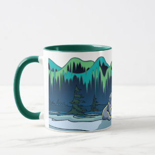Caneca Polar Bear Cup Tríbal Bear Mugs Bear Arte Urso Pr