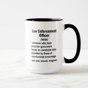 Caneca Polícia engraçada Dons de definição
