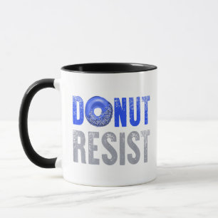 Caneca Policial Shirt Thirt Blue Line Rosquinha Resist J