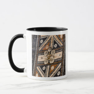 Caneca Polinésia, Reino de Tonga. Detalhe de tapa