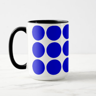 Caneca Polka blue dots