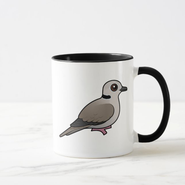 Caneca Pomba colocada um colar Eurasian de Birdorable (Direita)