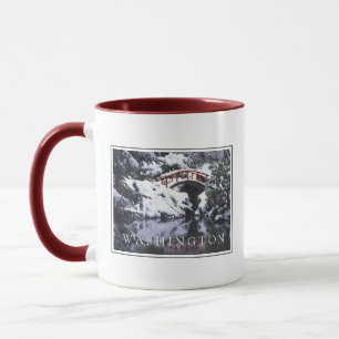Caneca Ponte da Lua e Lagoa no Inverno   Seattle, Washing