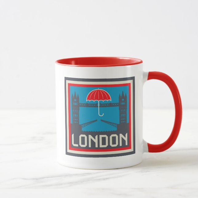 Caneca Ponte de Londres com guarda-chuva (Direita)