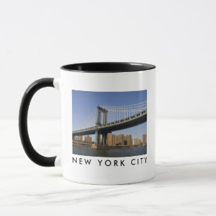 Caneca Ponte de Manhattan o rio East   Cidade de Nova Yor