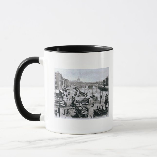 Caneca Ponte de O Connell e o rio Liffey, Dublin (Esquerda)