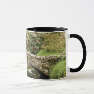 Caneca Ponte de pedra velha através de um córrego no