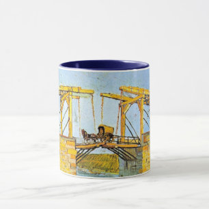 Caneca Ponte Langlois em Arles por Vincent van Gogh
