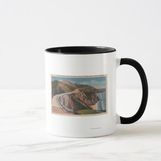 Caneca Ponte Mill Creek em San Simeon Hwy perto (Direita)