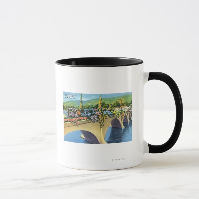 Caneca Ponte Shelburne Falls das Flores (Direita)