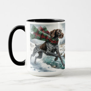 Caneca Ponteiro Alemão de Curta Distância "Sobre o Rio"