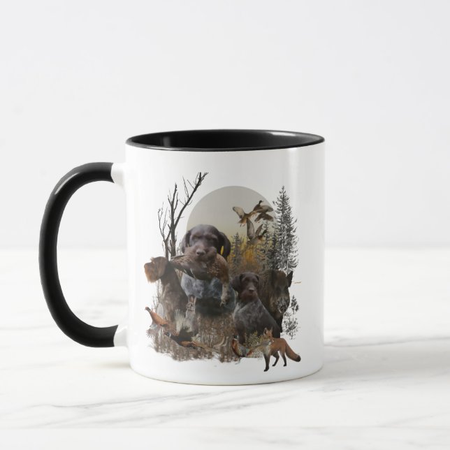 Caneca Ponteiro alemão Wirehaired (Esquerda)